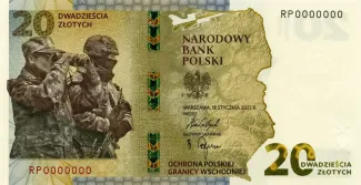 Poland 20 Zlotys, 2022 obverse