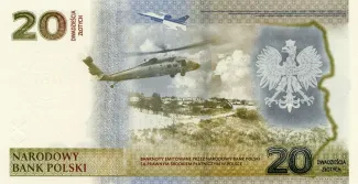 Poland 20 Zlotys, 2022 reverse