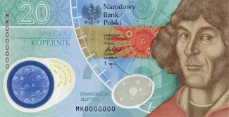 Poland 20 Zlotys, Nicolaus Copernicus obverse