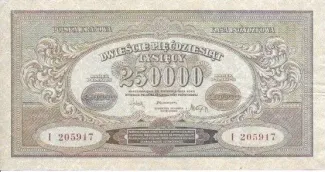 Poland 250.000 Marks, 1923 obverse