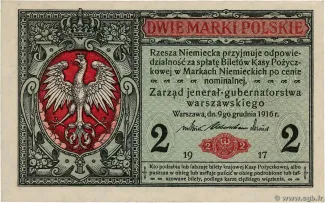 Poland 2 Marks, 1917 obverse