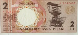 Poland 2 Zlotys, 1990 P-165 obverse
