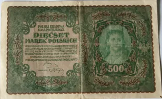 Poland 500 Marks, 1919 obverse