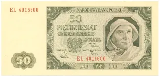 Poland 50 Zlotys, 1948 obverse