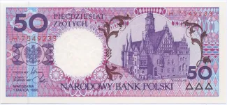 Poland 50 Zlotys, 1990 P-169 obverse