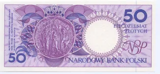 Poland 50 Zlotys, 1990 P-169 reverse