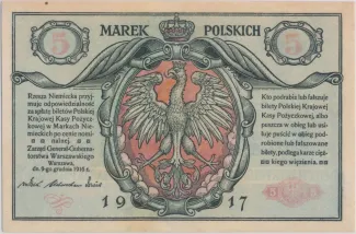 Poland 5 Marks, 1916 obverse
