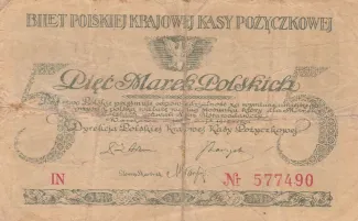 Poland 5 Marks, 1919 obverse