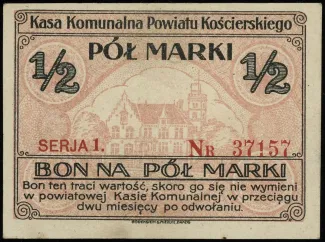 Polish notgeld 0.5 Marka, 1920 obverse