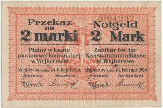 Polish notgeld 2 Marki, 1920 obverse