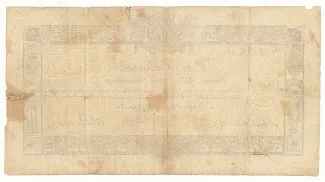 Polish States 5 Talarów, 1810 reverse