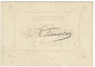 Portalegre, District of 1 Centavo, reverse