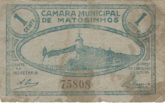 Porto, District of 1 Centavo, obverse