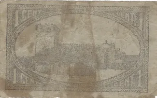 Porto, District of 1 Centavo, reverse
