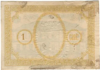 Porto, District of 1 Centavo, reverse