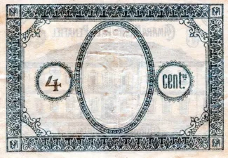 Porto, District of 4 Centavos, reverse