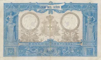 Portugal 100.000 Réis 1st., 1894-1909 reverse