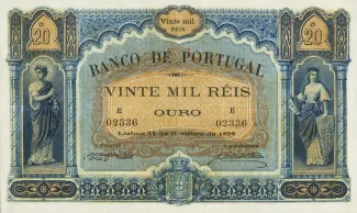 Portugal 20.000 Réis 8th., 1898-1906 obverse