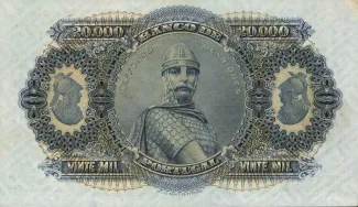 Portugal 20.000 Réis 8th., 1906 reverse