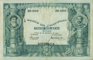 Portugal 20.000 Réis 9th., 1912 obverse