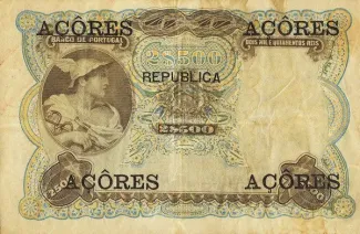 Portugal 2.500 Reis 2.5, 1909 reverse