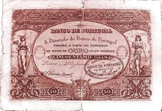 Portugal 50.000 Reis 50, 1891 obverse