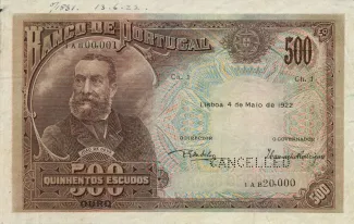 Portugal 500 Escudos 1st., 1925 image