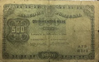 Portugal 500 Réis 3rd., 1904-1910 obverse