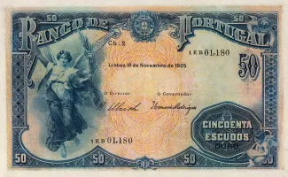 Portugal 50 Escudos 2nd., 1925 image