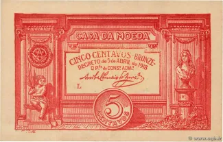 Portugal 5 Centavos, 1918 image