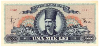 Romania 1.000 Lei, 1948 obverse