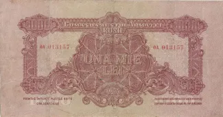 Romania 1,000 Lei, 1944 obverse
