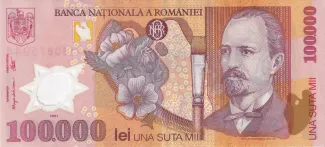 Romania 100.000 Lei, 2001-2004 obverse