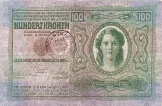 Romania 100 Coroane, 1919 obverse