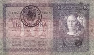 Romania 10 Coroane, 1919 obverse