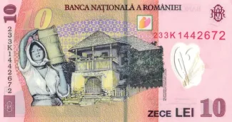 Romania 10 Lei, 2018-2024 reverse