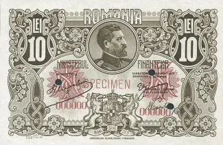 Romania 10 Lei, 1920 P-72 obverse