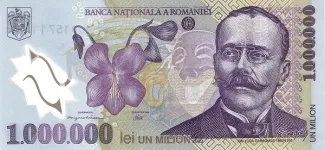 Romania 1.000.000 Lei, 2003-2004 obverse