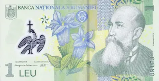 Romania 1 Leu, 2019-2025 obverse