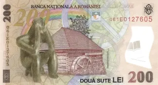 Romania 200 Lei, 2006-2016 reverse