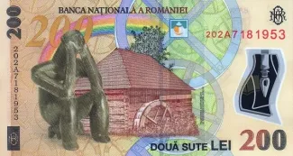 Romania 200 Lei, 2018-2025 reverse