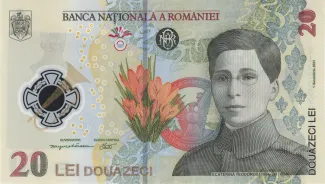 Romania 20 Lei, 2021-2023 obverse