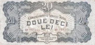 Romania 20 Lei, 1944 obverse