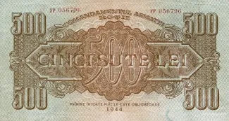 Romania 500 Lei, 1944 obverse