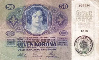Romania 50 Coroane, 1919 obverse