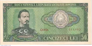 Romania 50 Lei, 1966 obverse