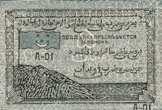 Russia - Civil war issues 5 Roubles, 1919 reverse