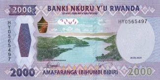 Rwanda 2.000 Francs, 2024 obverse