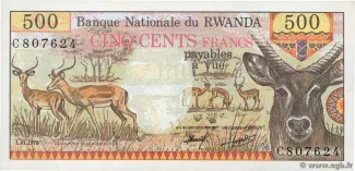 Rwanda 500 Francs, 1978 obverse
