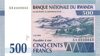 Rwanda 500 Francs, 1994 obverse